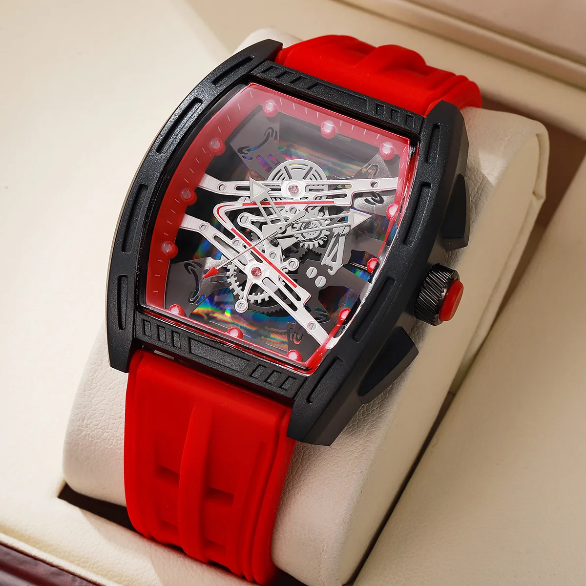 

New Fashion Luxury Man Business Watch Men Silicone Jelly Casual Quartz Watches Gifts Relogio Masculino Male Wristwatches Clock