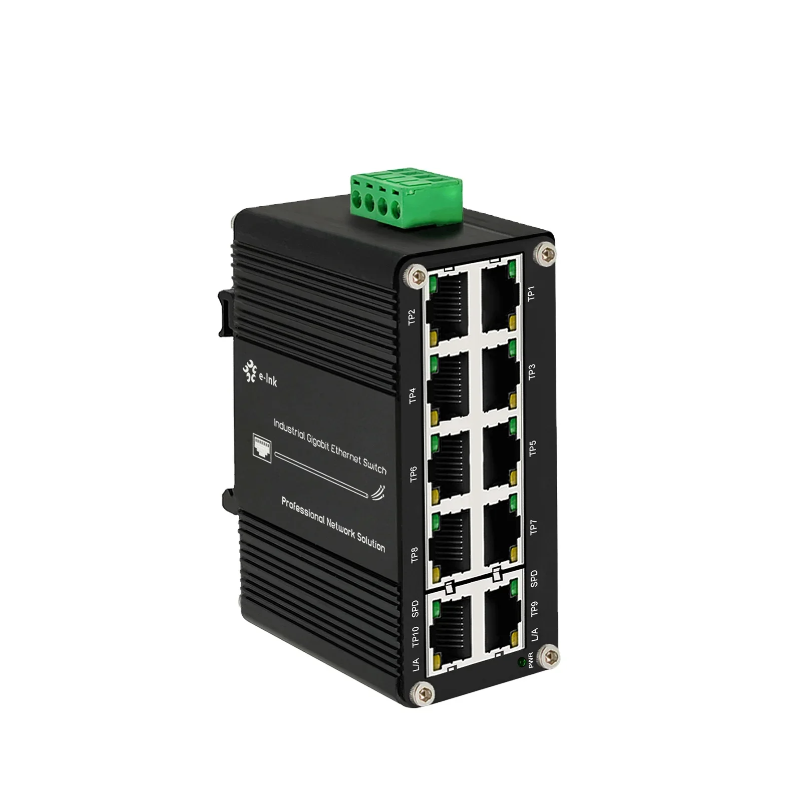 

Миниатюрный промышленный гигабитный Ethernet-коммутатор - 10/100/1000 Мбит/с Ethernet-коммутатор с 10 портами RJ45