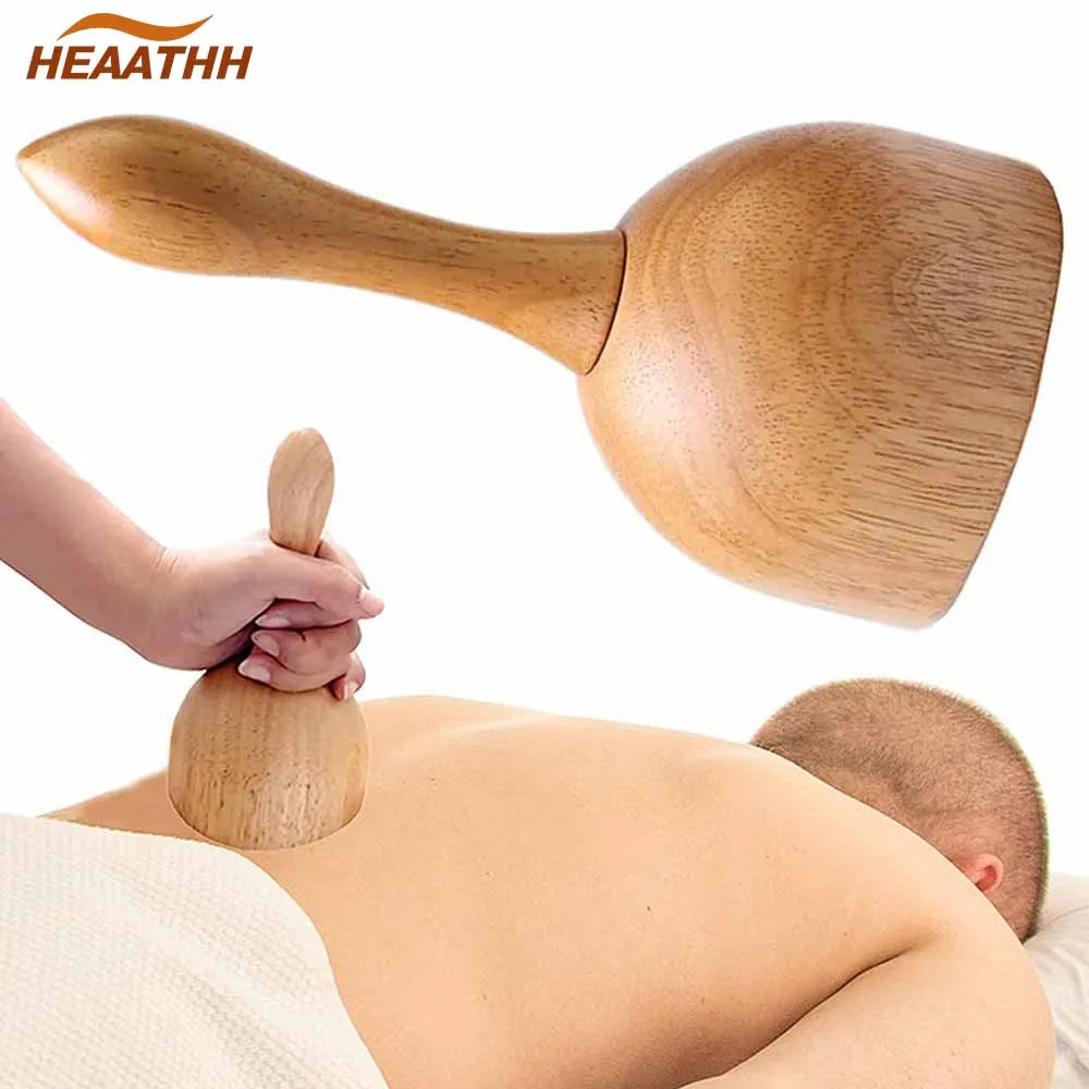 

Wooden Massage Cup,Wood Therapy Lymphatic Drainage Tool Body Sculpting Anti-Cellulite Gua Sha Massage for Release Muscle Sorenes