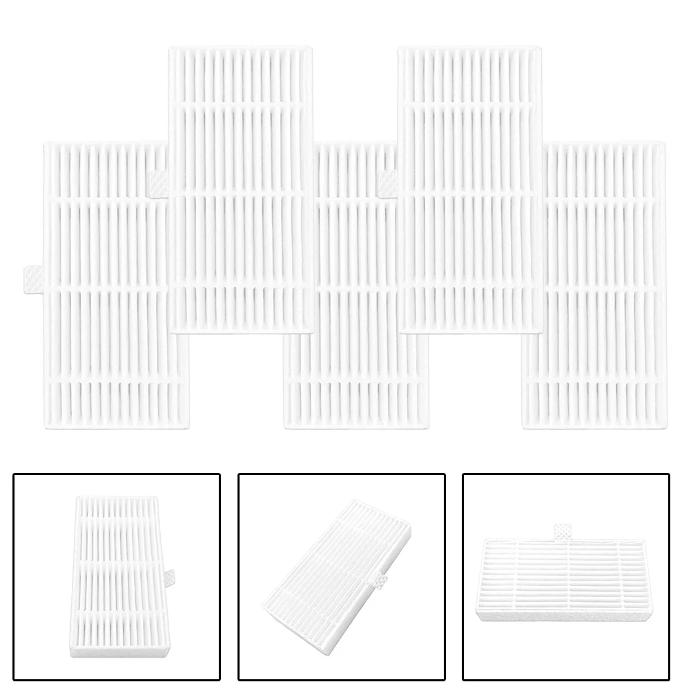 5 Pcs Dust Filters For VCR04W Robot Vacuum Cleaner Spare Parts Household Cleaning Home Appliance Parts