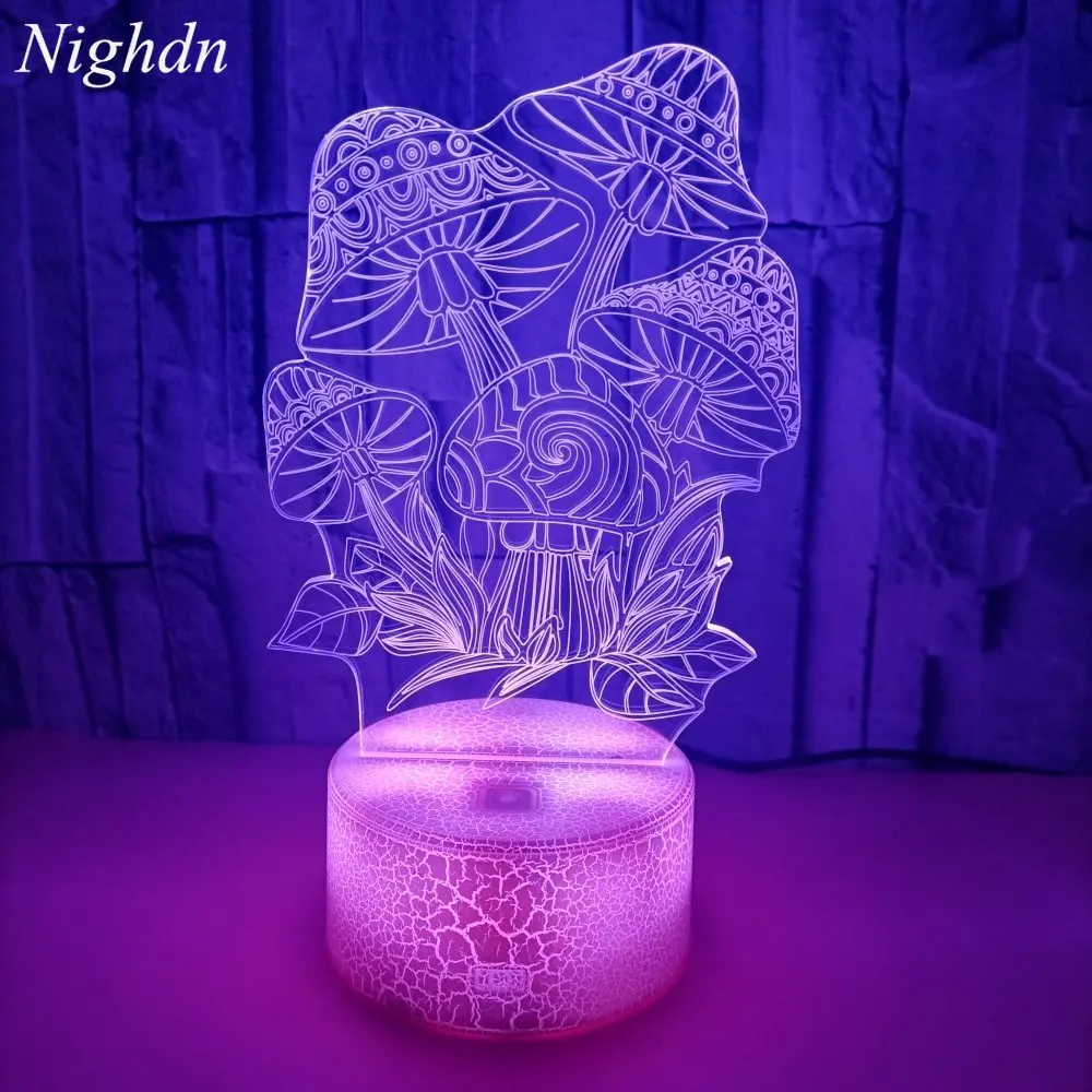 

Mushroom Lamp Led Night Light 16 Color Changing with Remote Table Desk Lamp Bedroom Decoration Birthday Gifts for Kids Friends