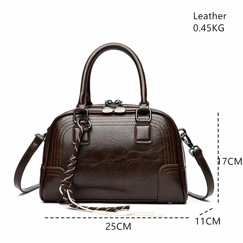 حقائب كتف نسائية ذات علامة تجارية فاخرة جديدة بلون سادة حقائب يد ريترو ذات سعة كبيرة من جلد البولي يوريثان حقيبة سفر #5