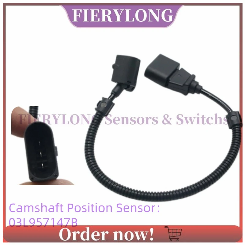 03L957147B Camshaft Position Sensor For Audi A3 A4 A5 A6 Q5 Seat Altea Ibiza Leon Skoda Octavia Fabia Roomster Vw Touran Golf