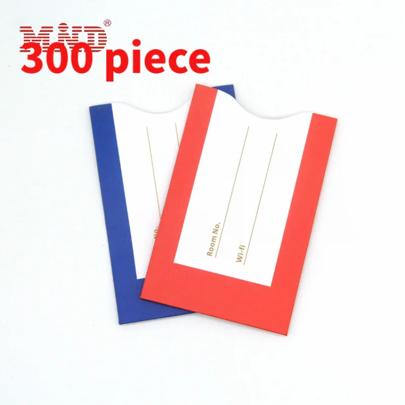 30 0piece.Custom.Hot sale rfid hotel card envelopes access control card sleeves