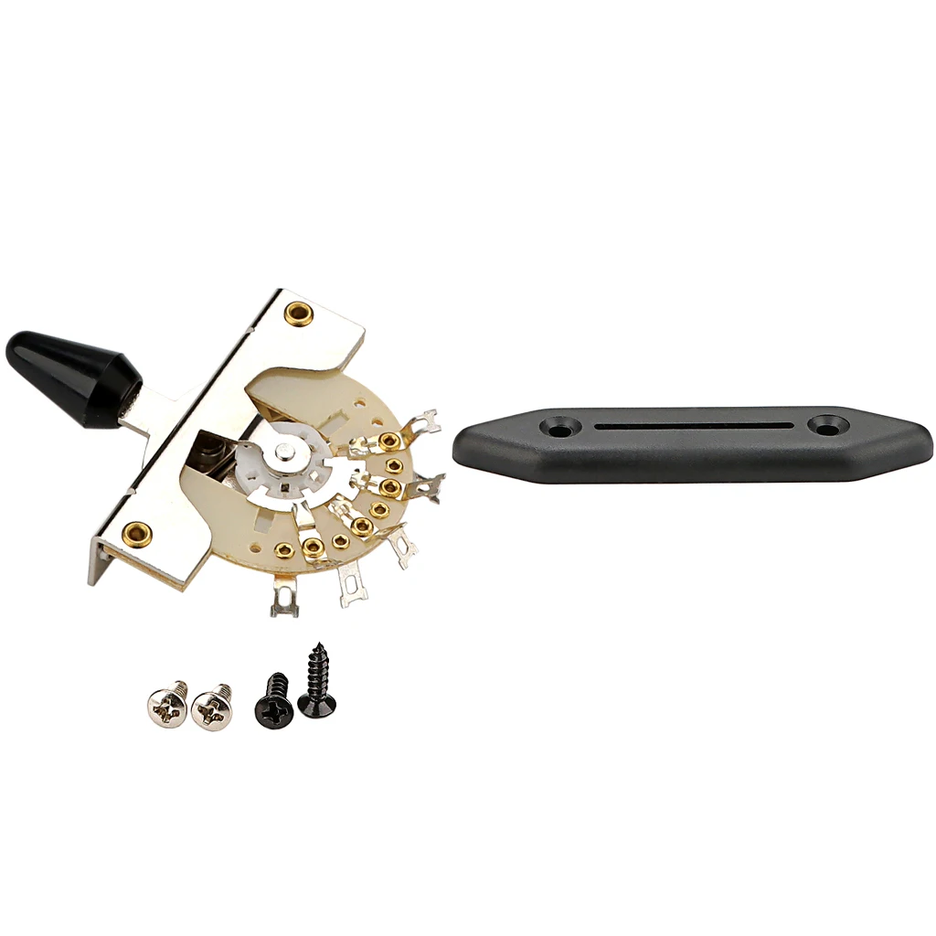 

Guitar Switch Accessories Electric Component Part Metal Lever Plate Zinc Alloy 5-way Toggle