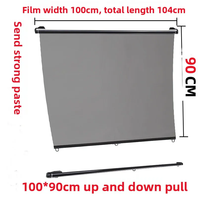 Einziehbarer Windschutzscheiben-Sonnenschutz 75-150cm, Transparenter PET-Autoschutz für LKWs, Busse, Autos, UV- und Hitzeschutz – Detail 15