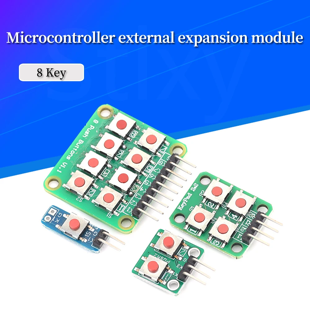 2*4 Matrix Keyboard Module 1 2 4 8 Bit Independent Buttons Microcontroller Expansion Micro Switch