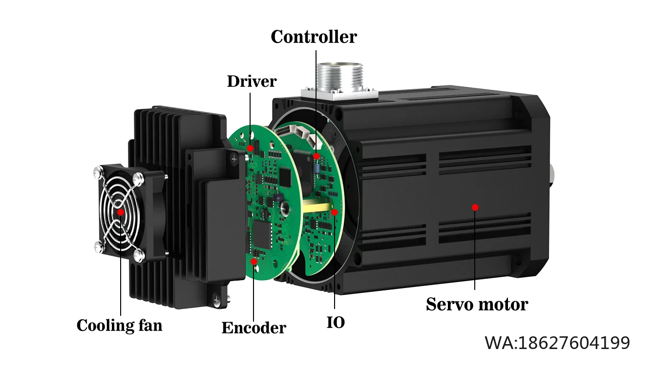 

Высокоточный серводвигатель с высоким крутящим моментом, 45А, 17-битный магнитный энкодер, NEMA6, 1500Вт, водонепроницаемый, интегрированный сервопривод