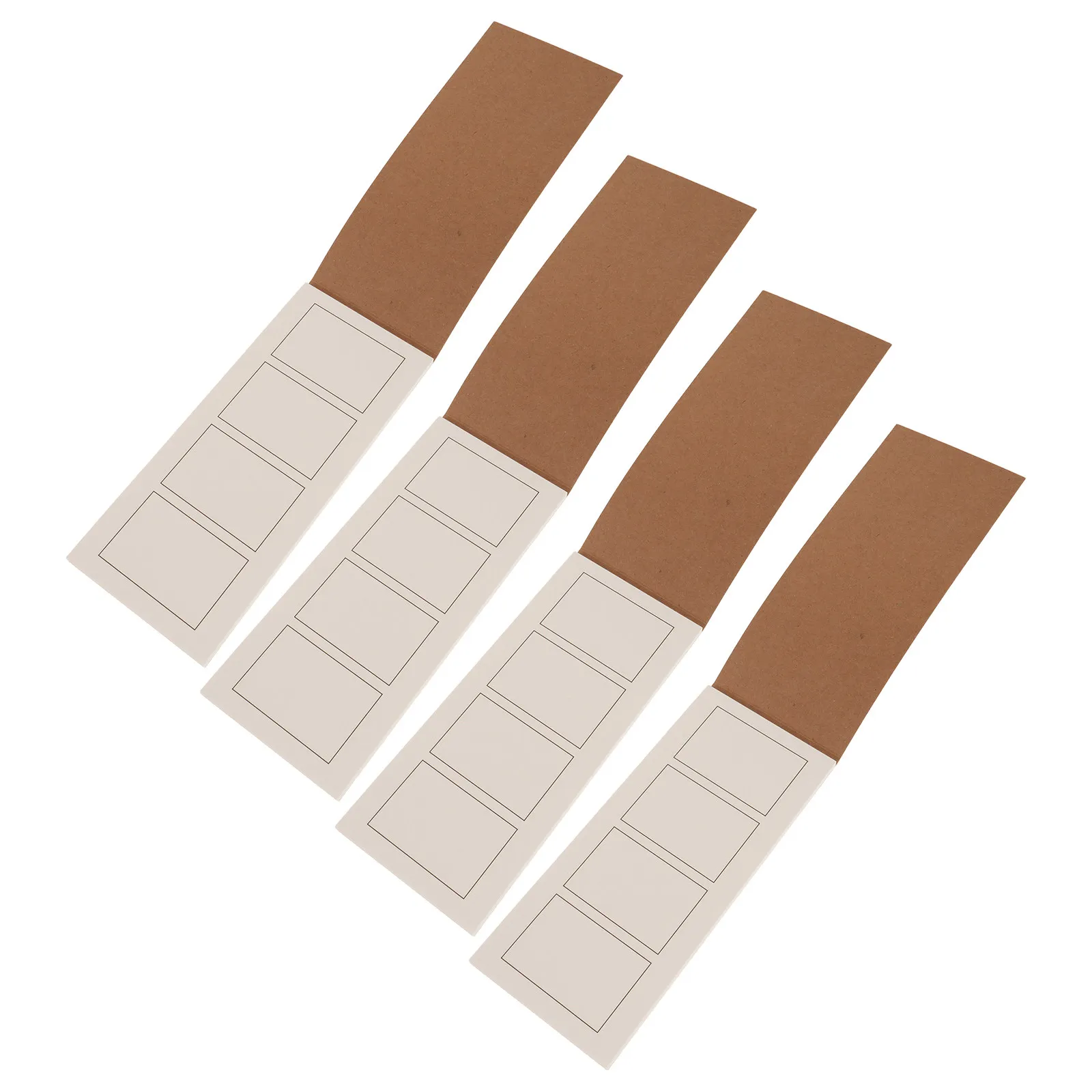 4Pcs Blank Storyboard Notebooks Mini Sketch Pads 39 Pages 4-Panel Layout Portable Story Book for Directors Animators Artists