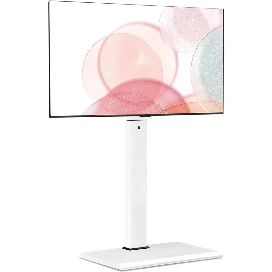 

Напольная подставка для телевизора с железным основанием и поворотной на 60 градусов универсальной подставкой для телевизоров диагональю до 88 фунтов с регулируемым по высоте креплением и W