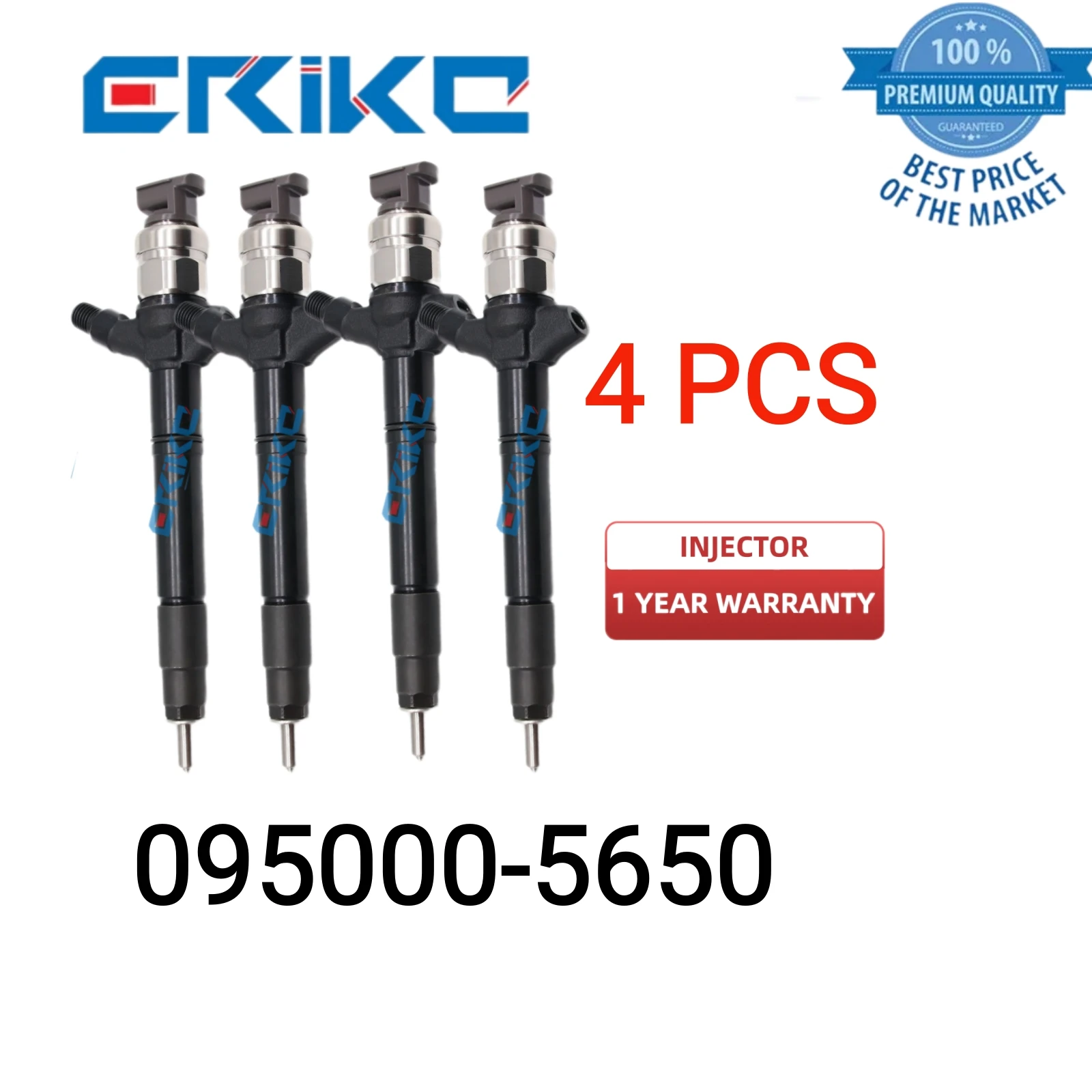 4 PCS 095000-565# Diesel Injectors 16600-EB300  16600-EB30# 16600-EB30A  16600EB30E Common Rail Spare Parts Injector for Toyota