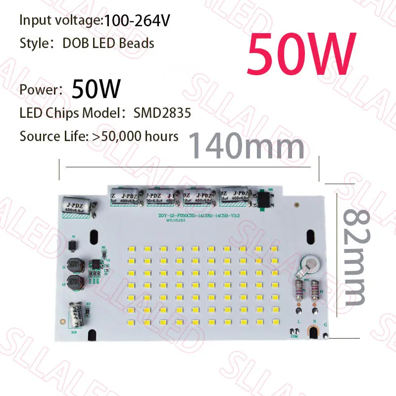 Led matris 220v Led boncuk 20W 50W 6000K SMD2835 matris Led cips süper parlak kapalı ev açık bahçe aydınlatması aksesuarları