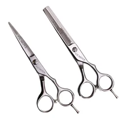 5.5 inch Professional Hairdressing Scissors Set Cutting+Thinning Barber Shears High Quality