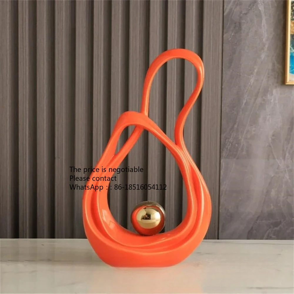 

Креативная статуя в форме сердца, украшение для гостиной, спальни, современное искусство, керамические фигурки любви, украшение для дома, орнамент