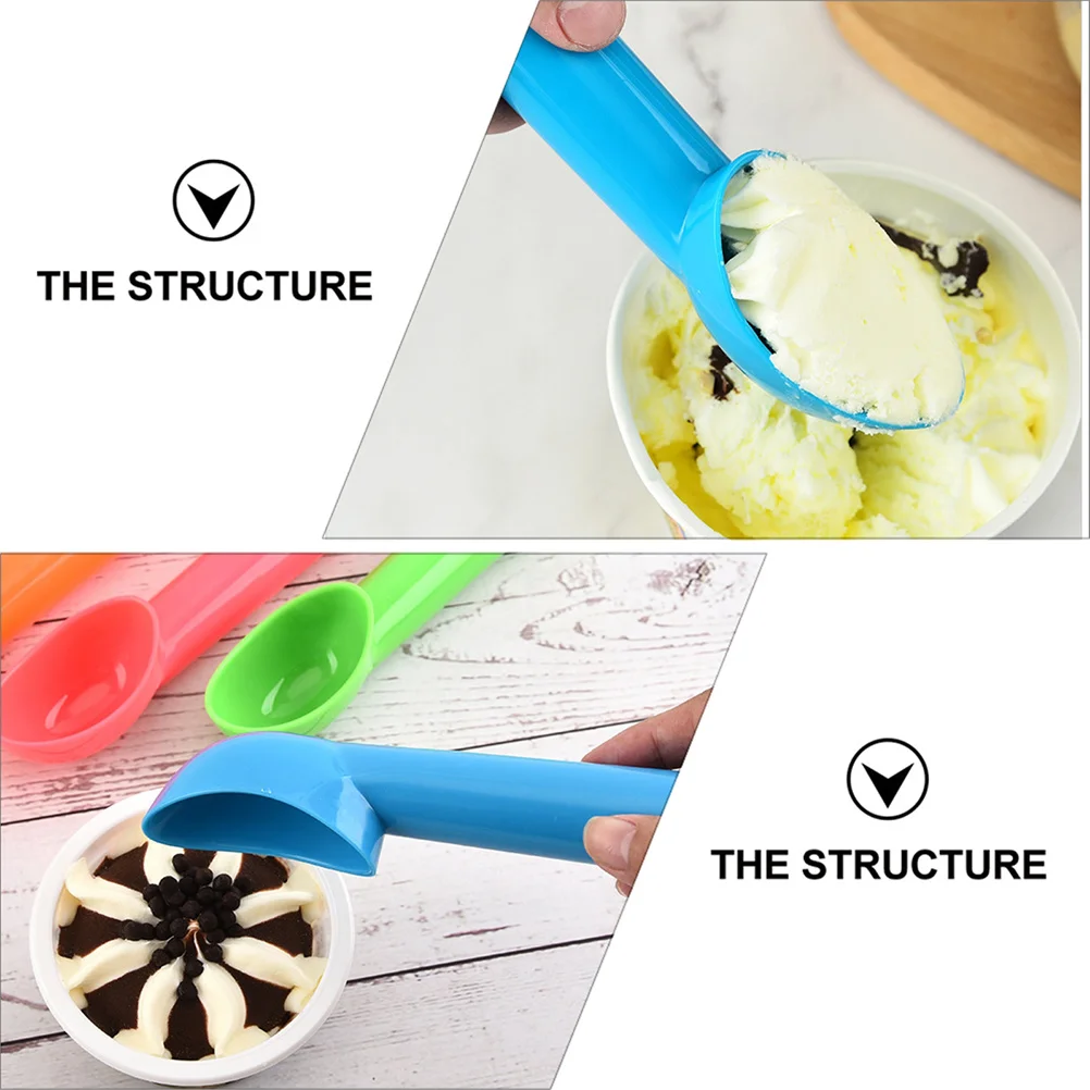 1 set di palette per gelato, palette per frutta, pratiche, resistenti all'usura, colori assortiti, cucina, ristorante, dessert, strumenti multiuso