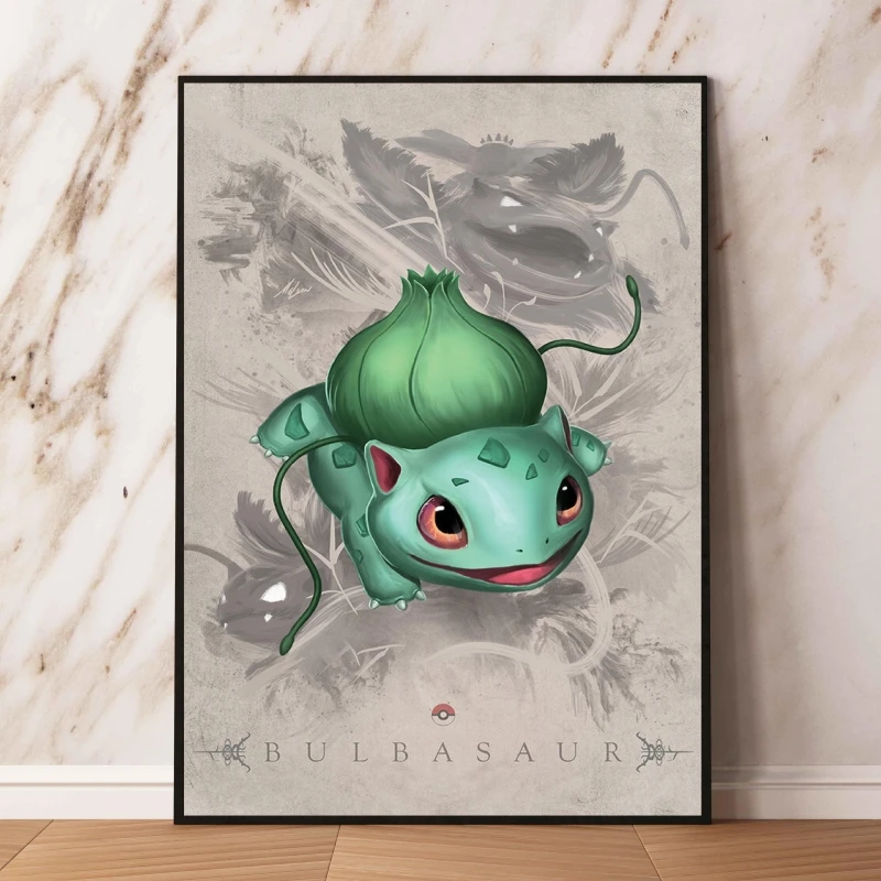 Pósteres de Anime de Pokémon Cubone, imágenes de cómics, pintura decorativa para habitación del hogar, figuras de acción colgantes para niños, regalos de navidad