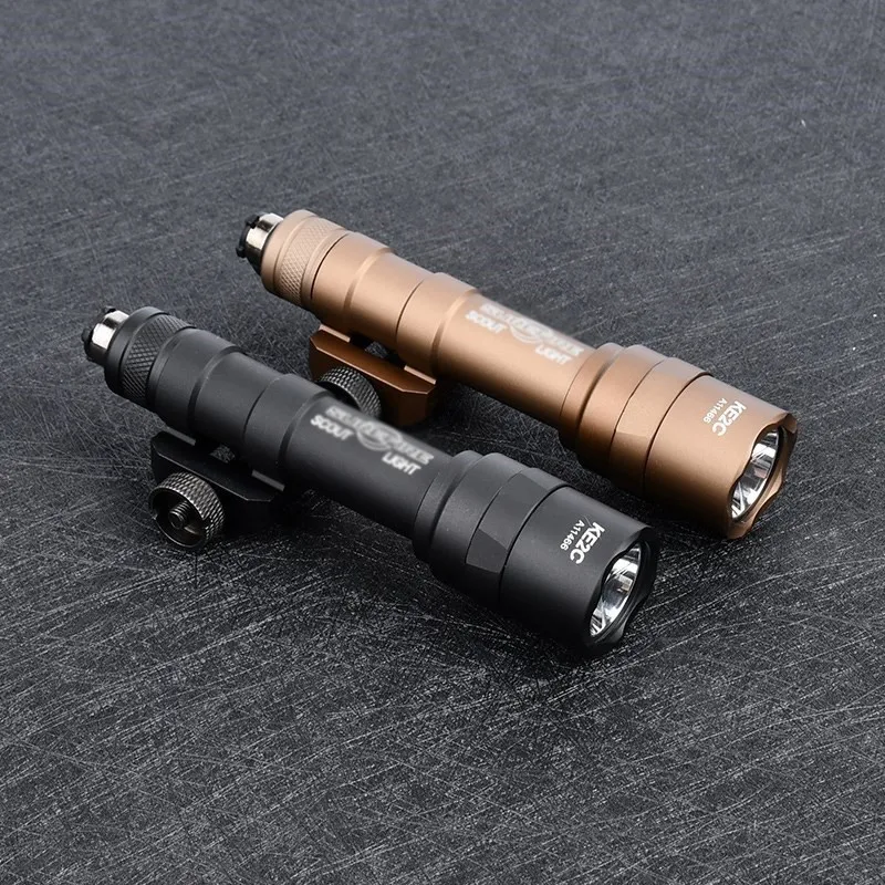 WADSN Surefir M600 M600C M600U Airsoft Powerful Flashlight Tactical Torch Scout Rifle Gun Weapon LED Light Dual Function Switch