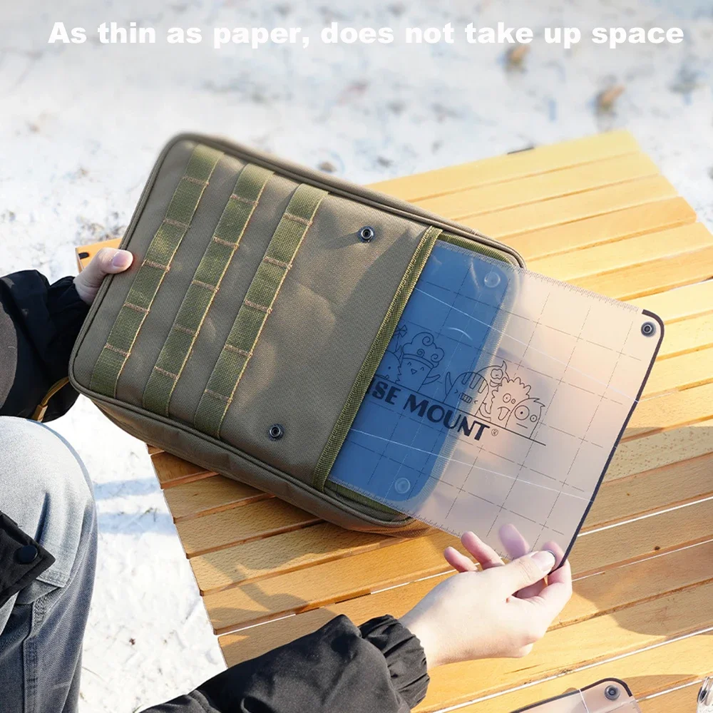 Outdoor PP Folding Dining Board Ultralight Portable Food-Grade Cutting Board Mini Chopping Board Camping Accessories Picnic Tool