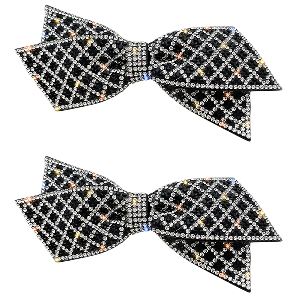 

2pcs Bow Hairpin Cute Barrettes Big Clips Women Black Hairbow Shaped Girls Hair Accessories Durable Stylish Daily Use