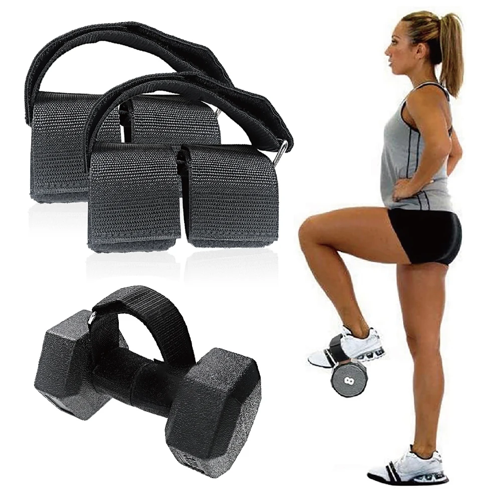 1/2pcs Dumbbell Ankle Strap Weight Lifting Foot Bands Tibialis Trainer Leg Muscle Strengthen Training Workout Fitness Equipment