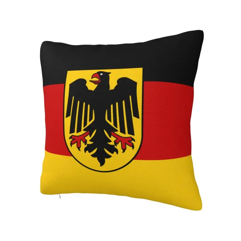 Germany Flag Pillow Covers for Living Room German Patriotic Modern Cushion Cover Soft Pillowcase