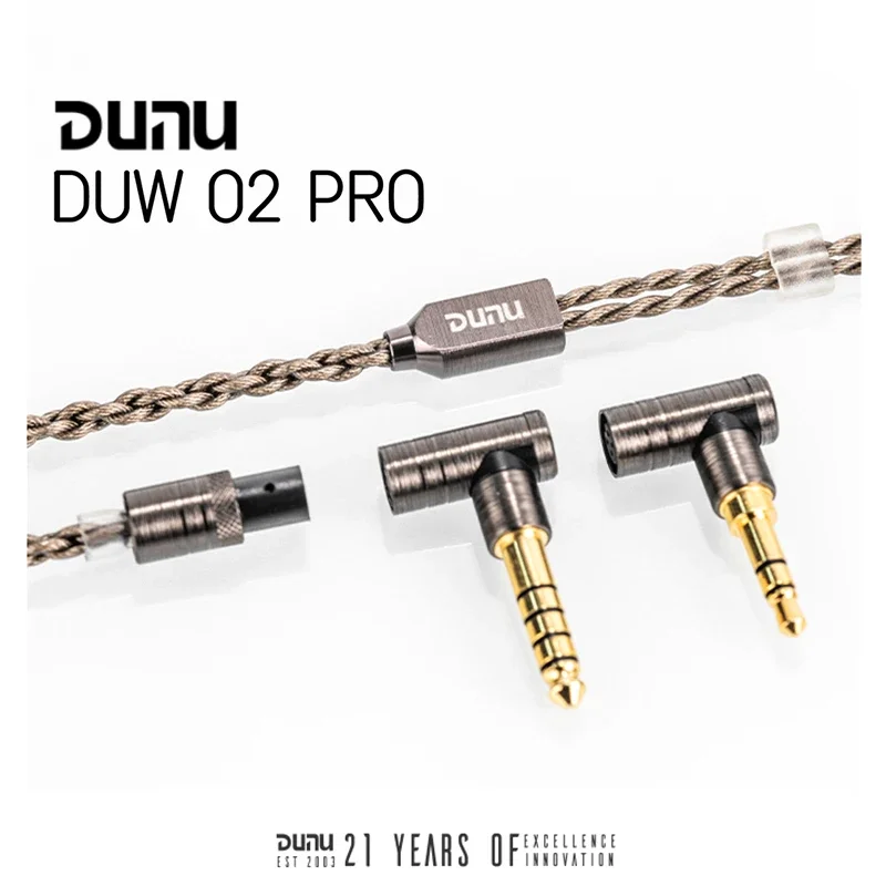 

DUNU DUW02 PRO Upgraded HIFI Earphone Cable Litz Wire MMCX / 0.78mm with Q-Lock Lite 3.5mm / 4.4mm Balanced Plug