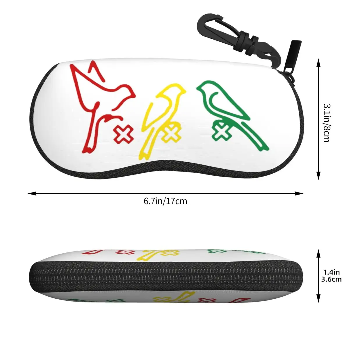 حافظة نظارات BOB MARLEY AJAX حافظة نظارات شمسية واقية للنساء والرجال حقيبة نظارات ناعمة