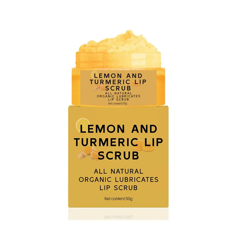 30g Turmeric Lip Scrub Lip Treatment Balm Exfoliating And Lines Balm Lip & Cracked Prevention Reduces Dry Lip Hydrating O2b0