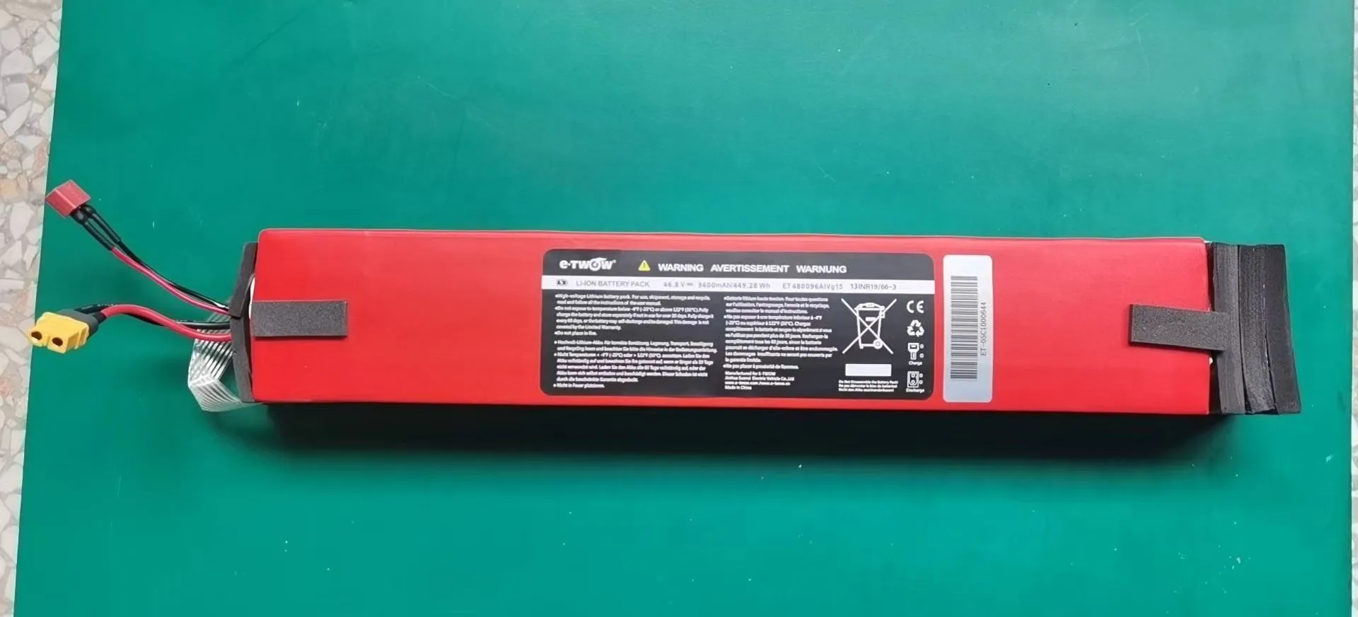 48v 9.6AH battery for E-TWOW   GT Sport   ELECTRIC SCOOTER