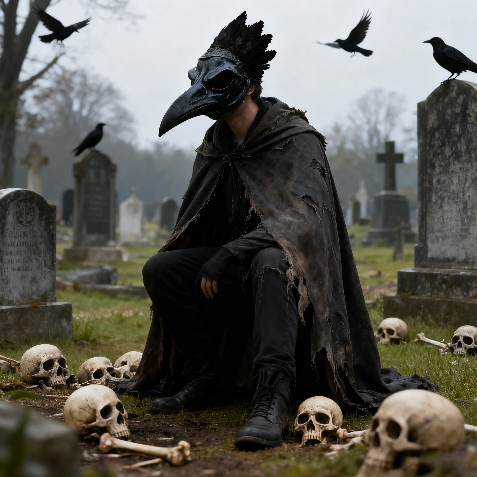 

Halloween Crow Masquerade Mask Scary Beak Half Face Mask Costume Party Cosplay Eagle Masks Masquerade Masks Bird