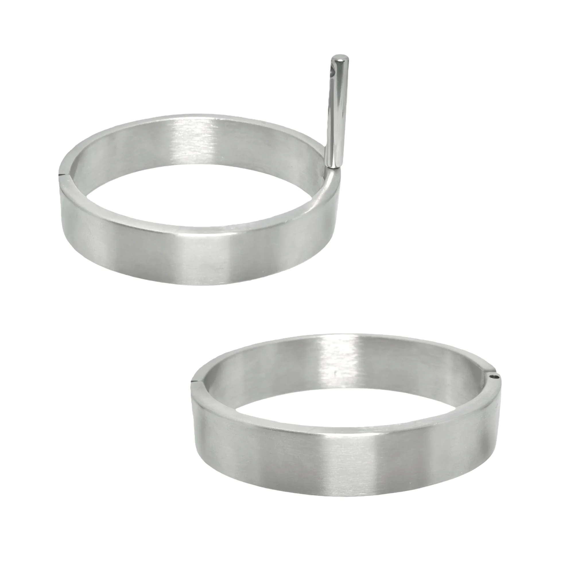 Stainless Steel Lockable Wrist Cuff Bangle Bracelets for Men Fashion Jewelry Accessory