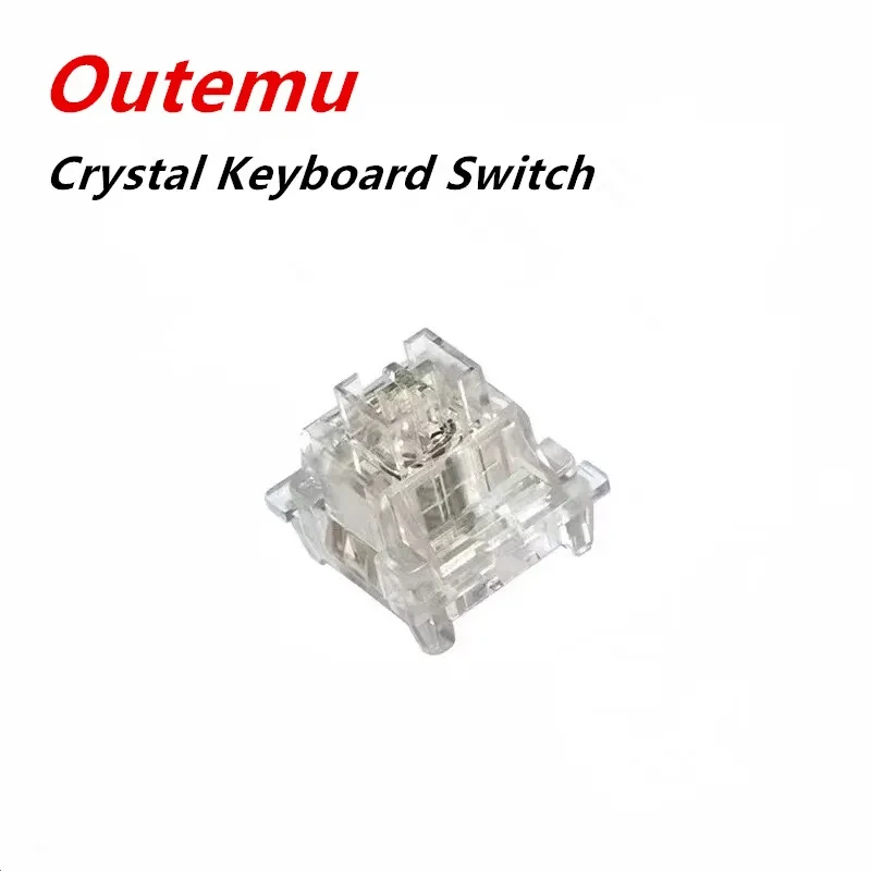 

Outemu Crystal Keyboard Switch 3pin RGB Linear Fully Transparent Custom Mechanical Keyboard MX Switches Dustproof Hot Swap GK61