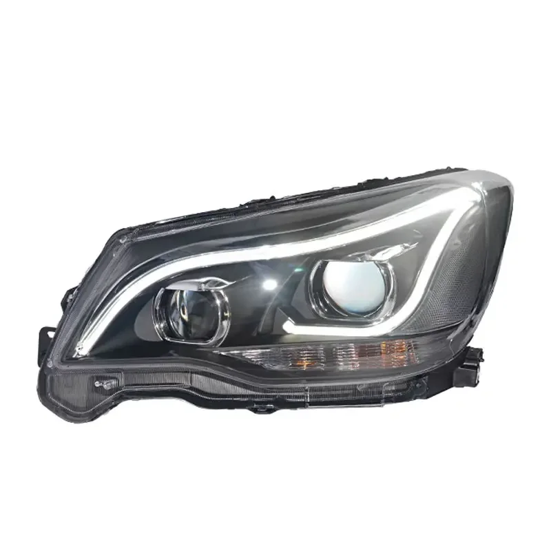 مصباح الرأس لسوبارو فورستر LED المصباح 2013-2018 المصابيح الأمامية فورستر DRL بدوره إشارة عالية شعاع الملاك العين العارض عدسة