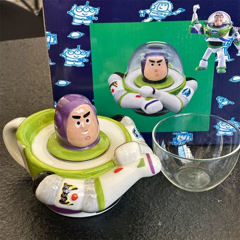 Disney Toy Story Originality Ceramics Teapot Mug Set  Anime Buzz Lightyear Creative Desktop Decorations Everyday Surprises Gifts