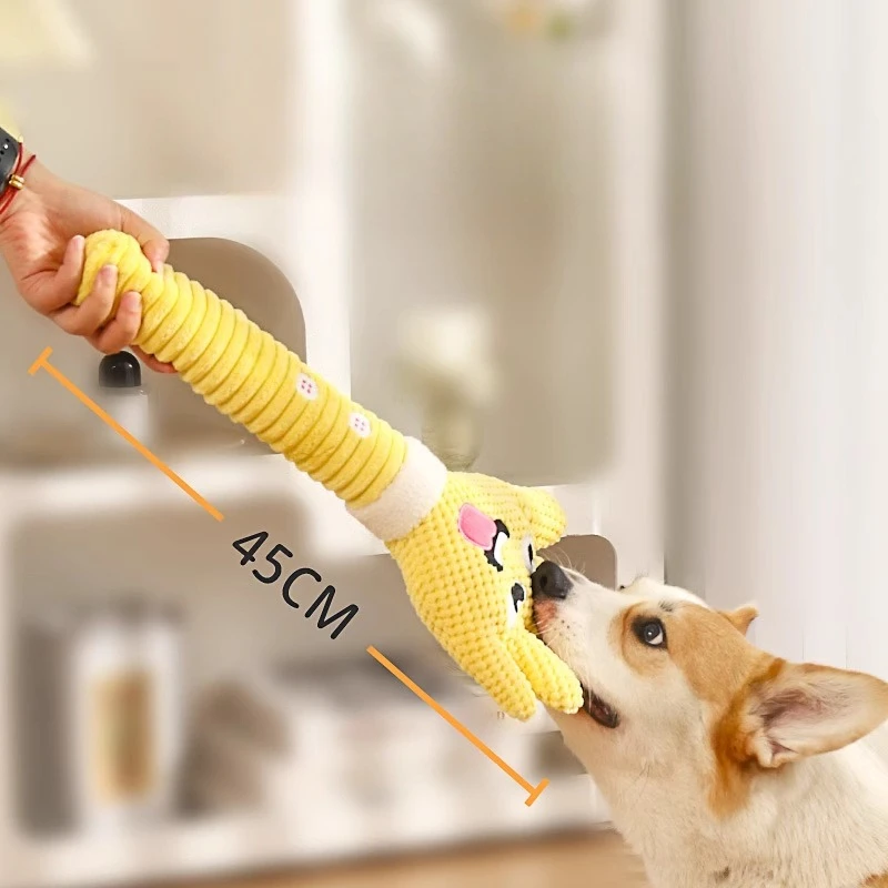 أداة مهدئة للكلاب الأليفة مضادة للعض والأسنان لعبة صنع الصوت