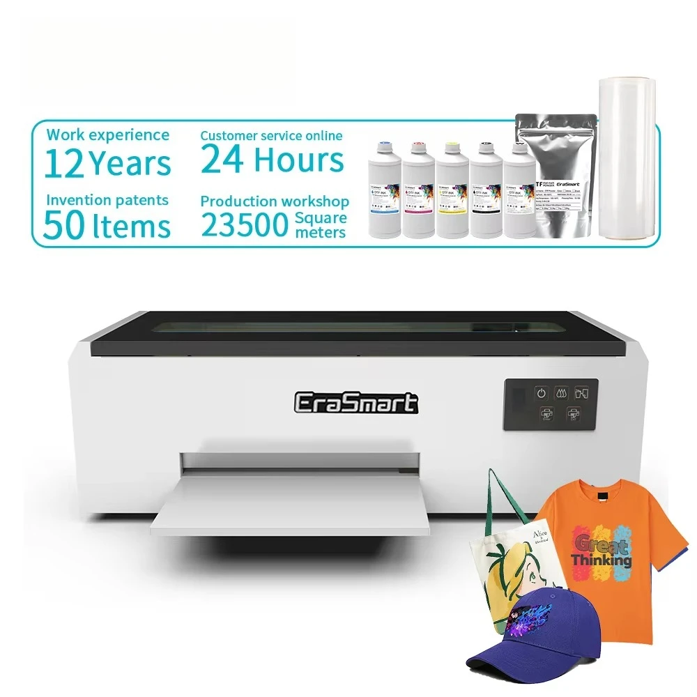 

Canvas Bag Dtf Film Digital Printers L1800 Head Industrial Textile Digital Printer L805 Head A4 Dtf Printer