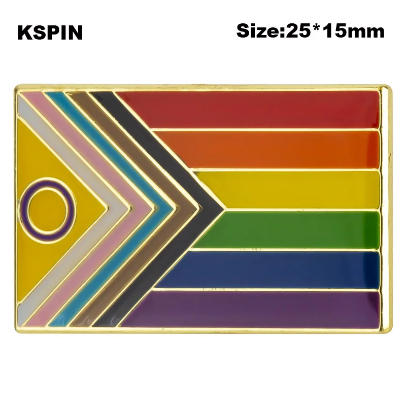

Intersex Progress Pride Flag Lapel Pin Flag badge Brooch Pins Badges