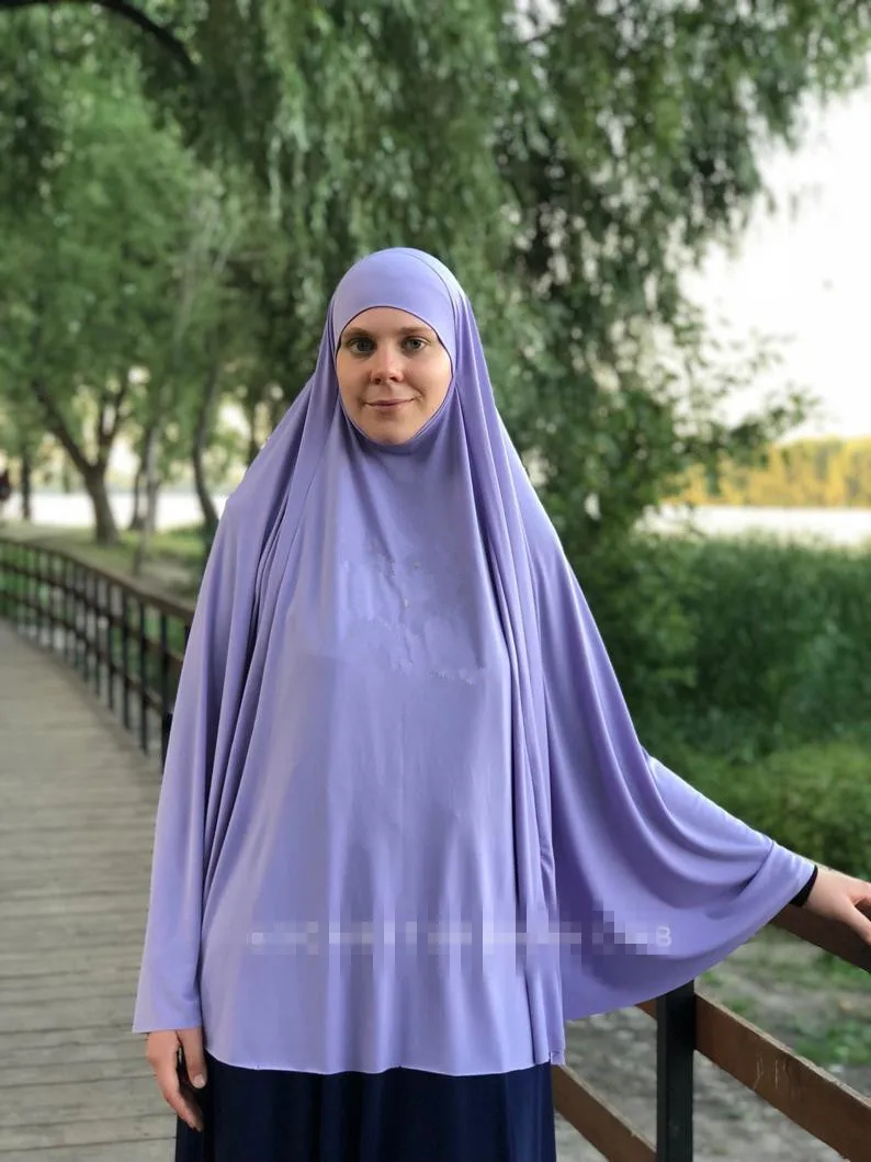 

Ramadan Muslim Women Hijab Veil Khimar Prayer Islamic Niqab Large Overhead Headwrap Headscarf Arab Nikab Eid Djellaba Clothing