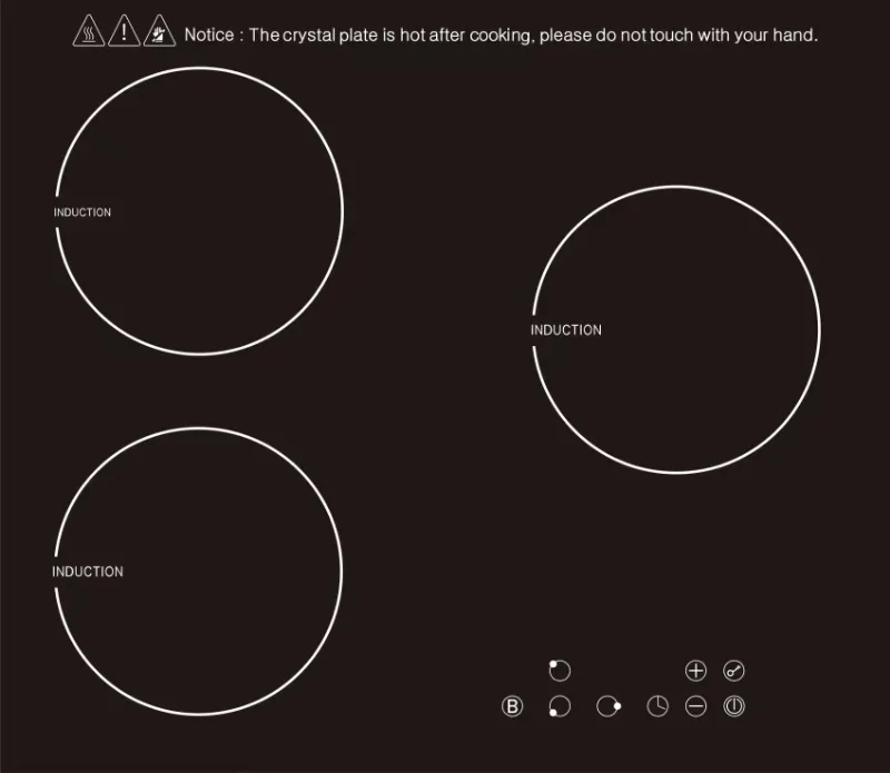 

Высокоэффективная индукционная варочная панель из нержавеющей стали с 3 конфорками и сенсорным управлением для коммерческого использования - заводская цена