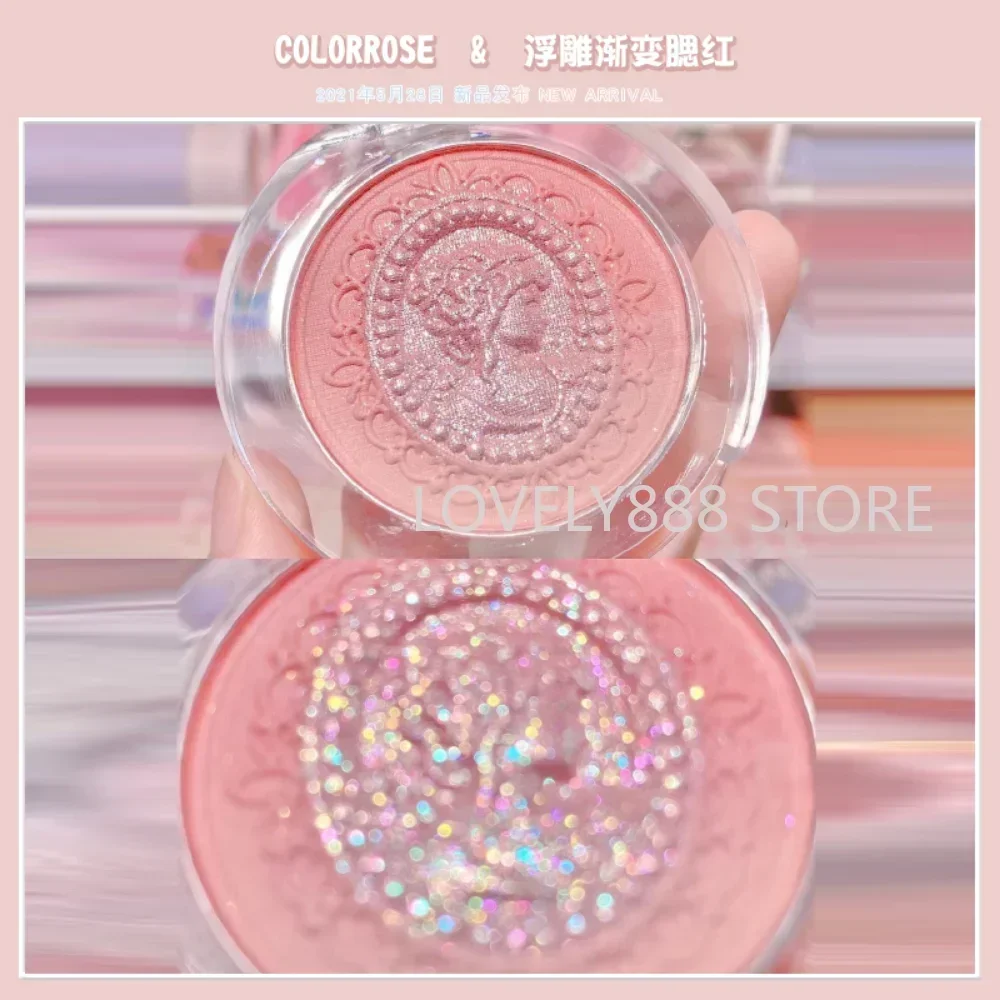 

Colorrose Embossed Gradient Powder Blusher Natural Nude Cheek Makeup Repair Contour Long-lasting Waterproof Makeup Cosmetics