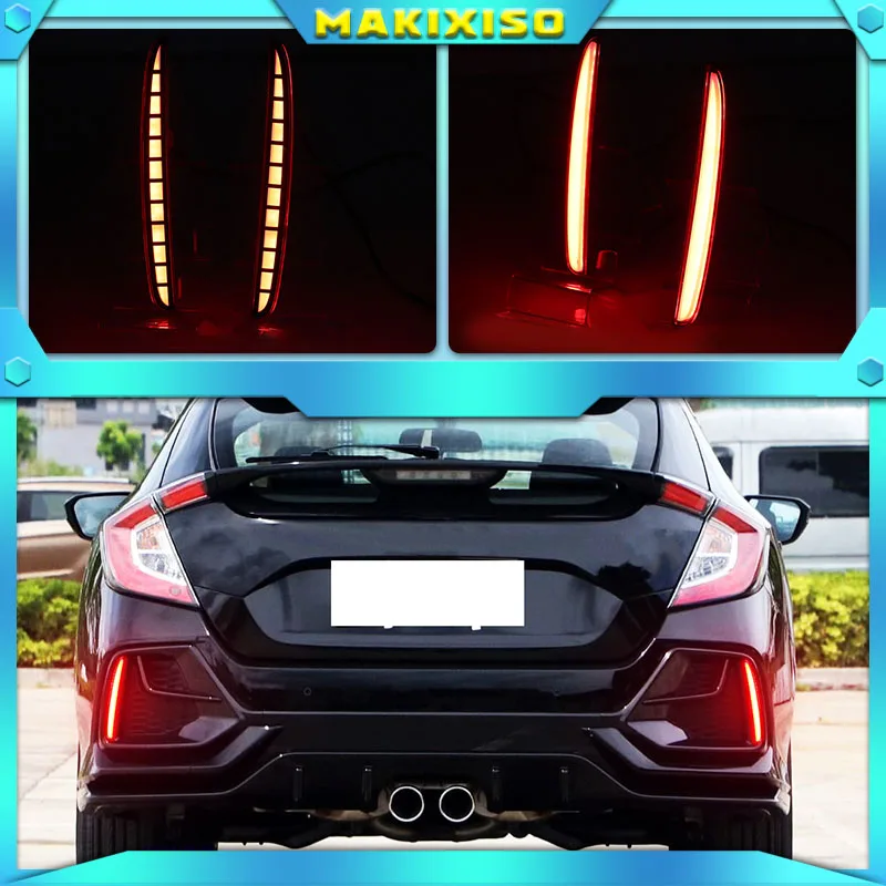 

Многофункциональсветильник светодиодная противотуманная фара для Honda Civic Hatchback 2016, 2017, 2018, задний бампер