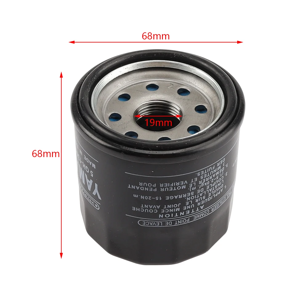 For Yamaha YZF1000 YZF R1 XVZ1300 FJ1200 MT03 FZ61 FZ6R FZ6 XJ6 FZ07 MT07 XSR700 XSR900 FZ8 FJ09 FZ09 MT09 Motorcycle Oil Filter