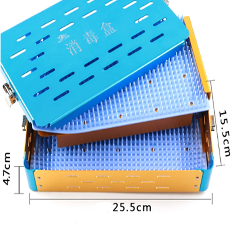Geïmporteerde Siliconen Desinfectie Box Oftalmische Chirurgische Instrumenten Roestvrij Staal Hoge Temperatuur En Hoge Druk Desinfecti