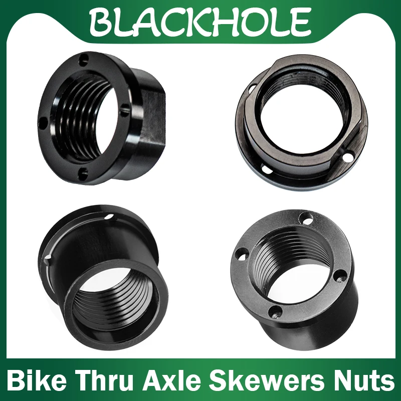 M12 M15 Thru Axle Skewers Nut 1.0 Pitch MTB Road Bike Frame Fork Wheel Hub Axle Screw Nuts Road Gravel Fork P1.5 Thru Axle Nuts