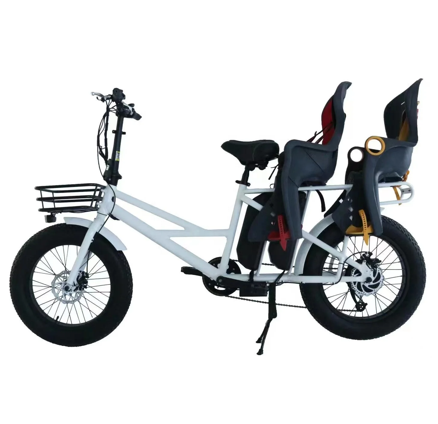 

Intelligent Library 20 Inch Electric Fat Tire Delivery Cargo Bike Adult City E Bike Dual Battery Ebike E-cargo Family E Bicycle
