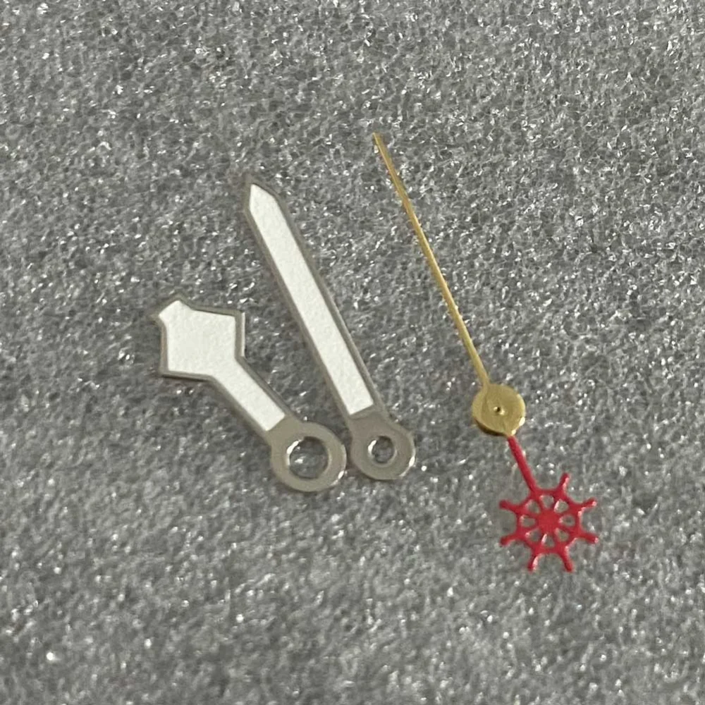 Зеленые светящиеся мужские часы с серебристыми краями/треугольные секундные стрелки, запасные части для NH35/NH36/4R/7S