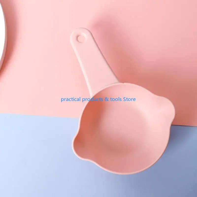 77JB красочный Scooper Cup Cup Spoon Прочный материал PP Случайный цвет
