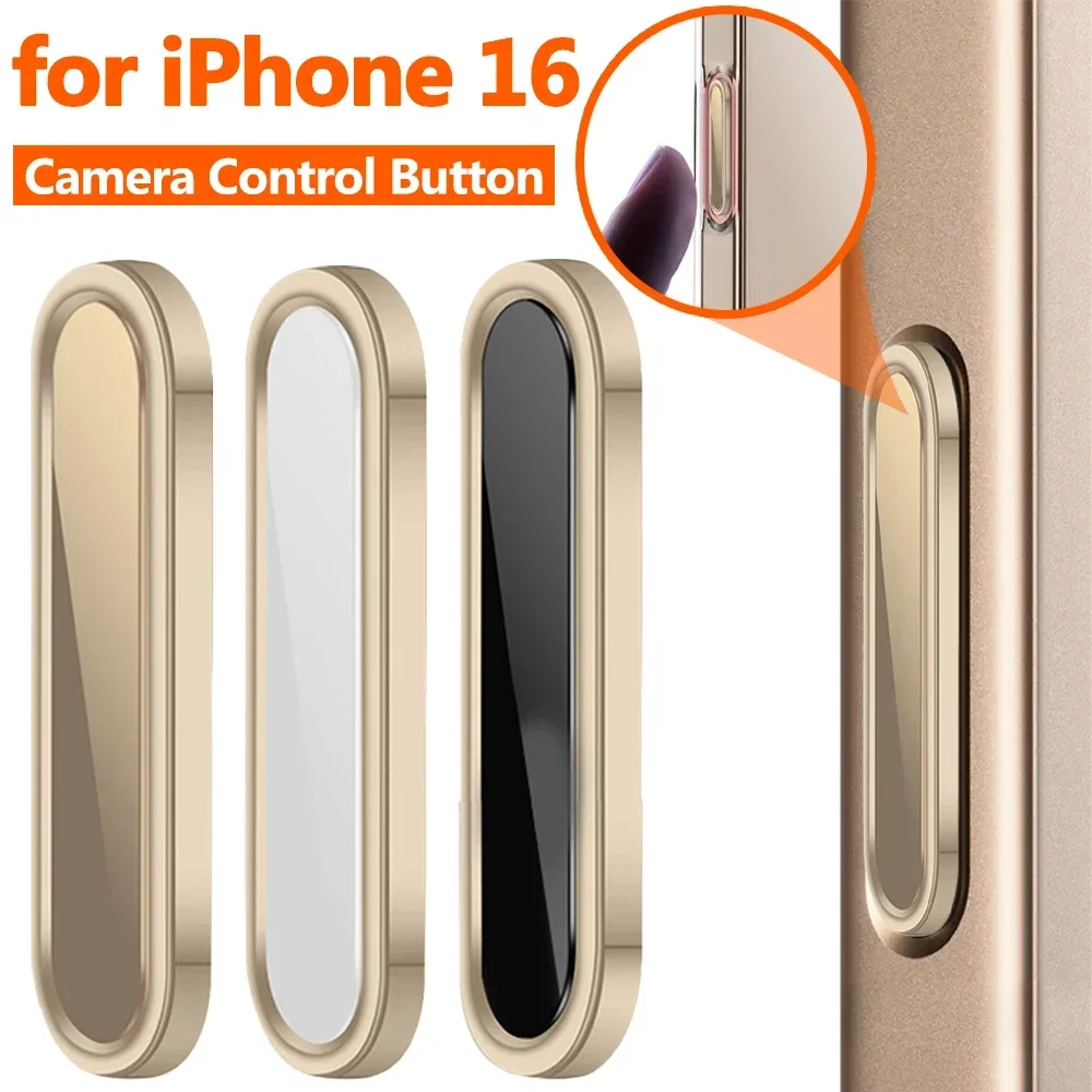 For IPhone 16 Series Luxury Alloy Camera Control Button Cover Smart Island Lens Control Capture Button for IPhone 16 Pro Max