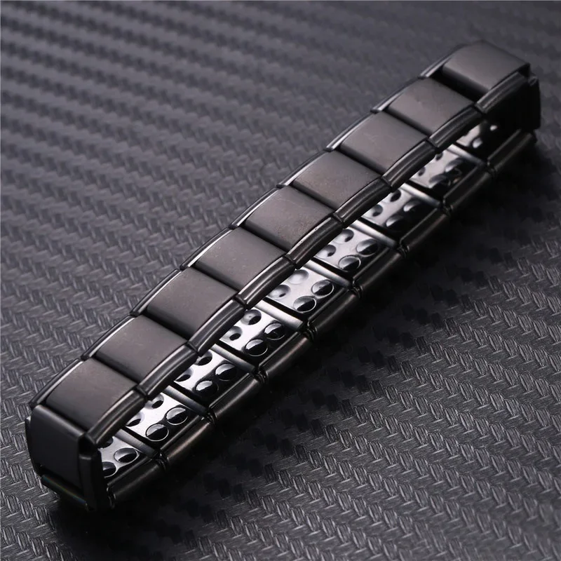 Creative Titanium Steel Bracelet Magnetic Man Charm Masculinity Leather Bracelet Stainless Steel Magnetic Buckle Punk Bracelet