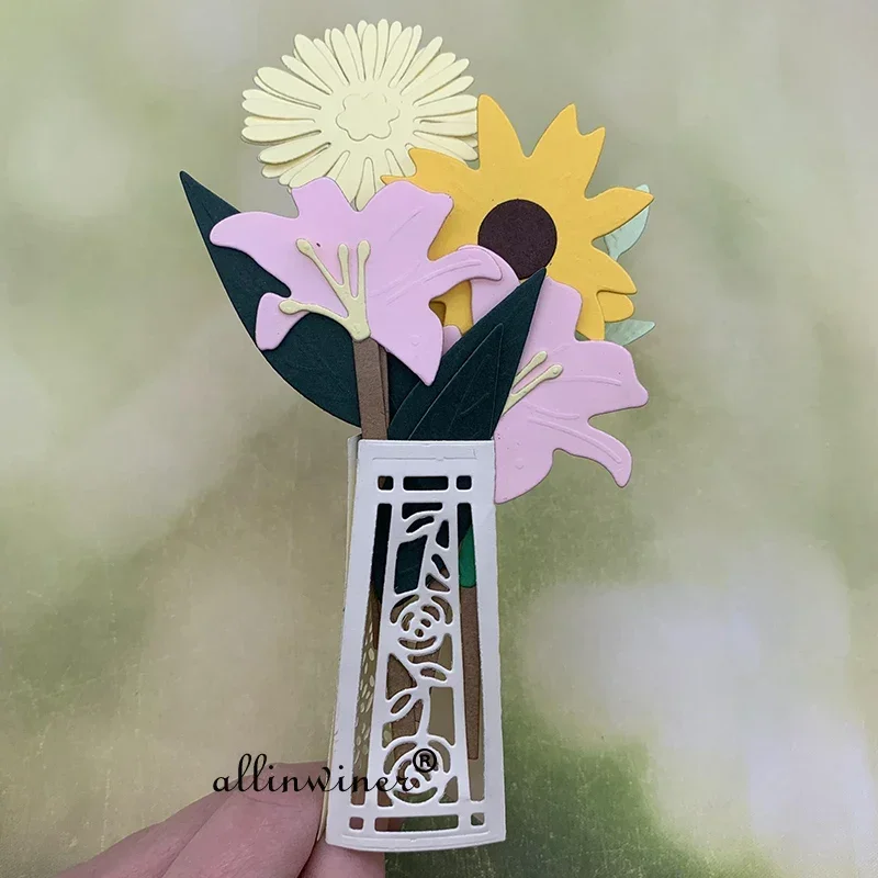

New Flower basket box Metal Cutting Dies for DIY Scrapbooking Album Paper Cards Decorative Crafts Embossing Die Cuts
